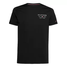 Camiseta Tommy Hilfiger Masculina Brand Love Logo Preta