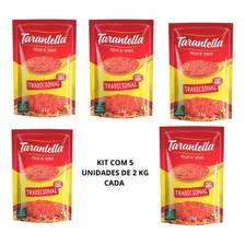 Molho De Tomate Tradicional Tarantella Kit 5 Un De 2 Kg Cada