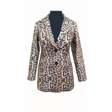 Casaco Feminino Animal Print Onçinha Lã Polivelour 