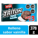 Galleta Sandwich Triton® Vainilla Multipack 3x126g