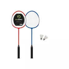 Set Juego De 2 Raquetas Badminton 2 Plumas Bolso Funda Porta