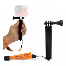 Tripé Atrio Acessório Para Action Cam, Tripé 2 Em 1 Com Grip