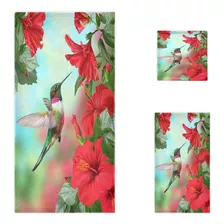 Hermosa Flor De Hibisco Roja Floreciente De Naanle