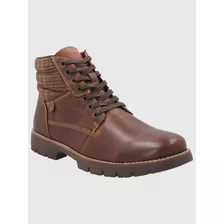 Botin Cuero Hombre Rosco Café Hush Puppies