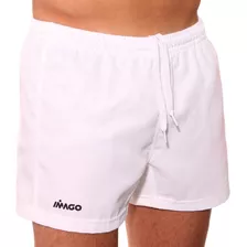 Short Rugby Deportivo Hombre Blanco Imago Corto Antidesgarro