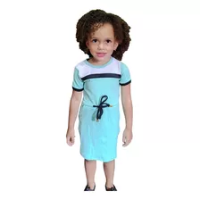 Vestido Infantil Crianca Escolinha Igreja Crepe Menina Lindo