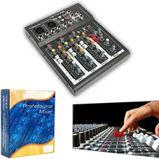 Profesional 4/7 Canales Live Studio Audio Sound Usb Consola.