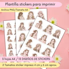 Sticker Para Imprimir Rose Para Bullet Journal Pegatinas