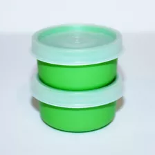 Tupperware (2) Mini Contenedores Smidgets De 1 Onza En Verde