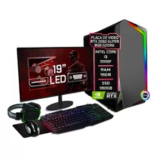 Pc Gamer Completo I3 10100f 16gb Rtx 2060 8gb Ssd 960gb