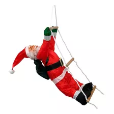 Papai Noel Subindo Escada Escalador 90 Cm Pendente Porta Cor Vermelho