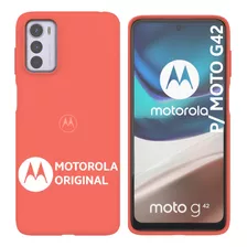 Capa Original Motorola Moto G42 Anti Impacto Vermelho