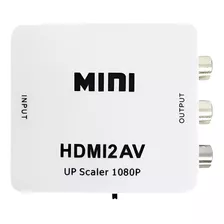 Mini Adaptador Conversor Hdmi P/ Video 3rca Av Cabo Hdmi