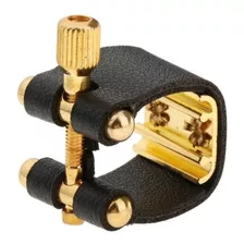 Braçadeira De Couro Para Boquilha De Metal De Sax Soprano