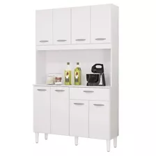 Mueble Cocina Compacta Kit 8 Puertas 1 Cajon LG Color Blanco