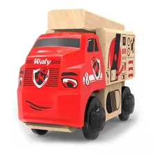 Trencity Camión Bombero Waty - Camiones Juguetes De Madera