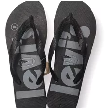 Ojotas Logo Flip Flop Black Levis (8991)