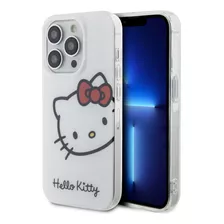 Funda Case Hello Kitty Cara Compatible iPhone 15 Pro Blanca
