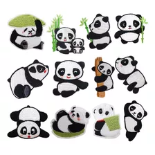 Honbay 12 Parches Bordados De Panda Lindos, Parches Decorati