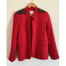 De La Ostia. Blazer Rojo Mujer. Talle 3 (44) #jco34