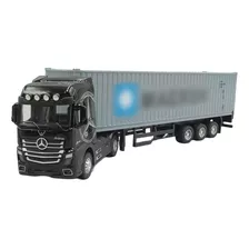 Miniatura Brinquedo Caminhão Mercedes Novo Actros E Carreta