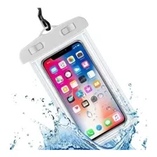 Capa Bag Aquática Para Celular A Prova D'água Universal Cor Branco Liso