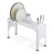 Escurridor Platos Platero Organizador O Vajillas Cocinas Color Blanco