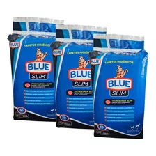 Kit Tapete Higiênico Blue Slim 90x60 30 Unidades 3 Pacotes