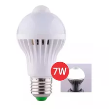 Lâmpada Led 7w Bivolt Com Sensor De Presença Kit C 3 Unid Luz Branco-frio 110v/220v