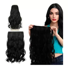 Aplique Tic Tac Cabelo Orgânico Idêntico Ao Humano 70cm Tela