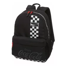 Mochila Urbana Original Coca Cola Black Checks C/licencia