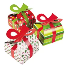 Cajas De Regalo De Navidad 3d Lazo - Bolsas De Regalos ...