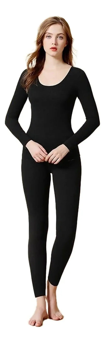 Conjunto Termico Camiseta + Calza Frizada Mujer 7380-4