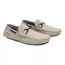 Sapatilha Mocassim Drive Masculino Sapatenis Casual Couro 