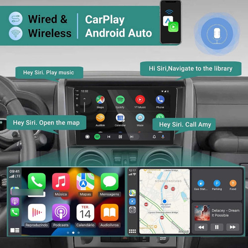 Radio Android Carplay 2+32 Jeep Wrangler Rubicon Primera Gen Foto 3