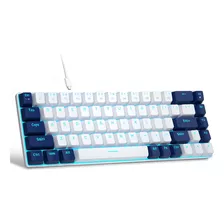 Teclado Gamer Magegee Mk-box Qwerty Red Color Blanco C/azul