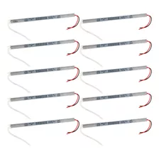 10x Fonte Slim Driver Para Perfil Fita De Led 12v 3a 36w