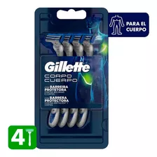 Maquina Afeitar Desechable Gillette Cuerpo X4un