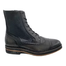 Botin Caballero Piel Becerros Pto/kimbo Cuadra 346bvkb