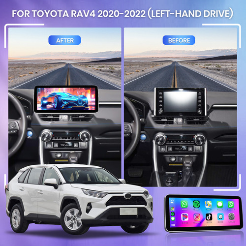 Radio De Coche De 12,3 Pulgadas Para Toyota Rav4 2020-2022 C Foto 10
