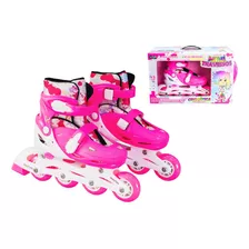 Kit Patins Ajustável + Kit De Proteção 31 Ao 34 Infantil 