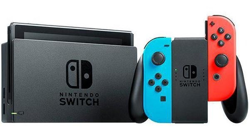 Console Nintendo Switch Hac-001-01 1 Controle Verm E Azul