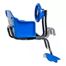 Cadeirinha Dianteira Para Transporte De Crianças Em Bici. Cor Azul