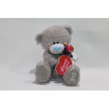 Peluche Oso Gris Love You Me To You Original Importado 22cms