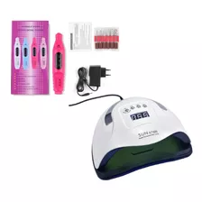 Combo Lámpara Led-uv De Uñas + Pulidor Nail Drill