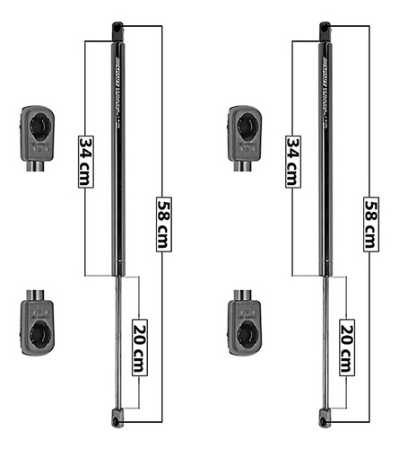 Par Amortiguadores 5ta Puerta Spart Gmc Yukon 2010 2011 2012 Foto 3