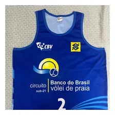 Camiseta Amarela Do Circuito Brasileiro De Vôlei De Praia 