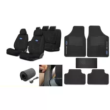 Kit Capas Bancos Tecido Original Tapete Fiesta Sedan 2013