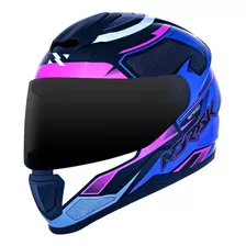 Capacete Norisk Razor Speedmax Azul Branco Vermelho