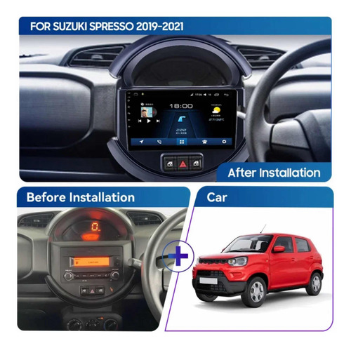 Radio Andorid Carplay 2+32 Suzuki S-presso 2021-2023 Foto 4